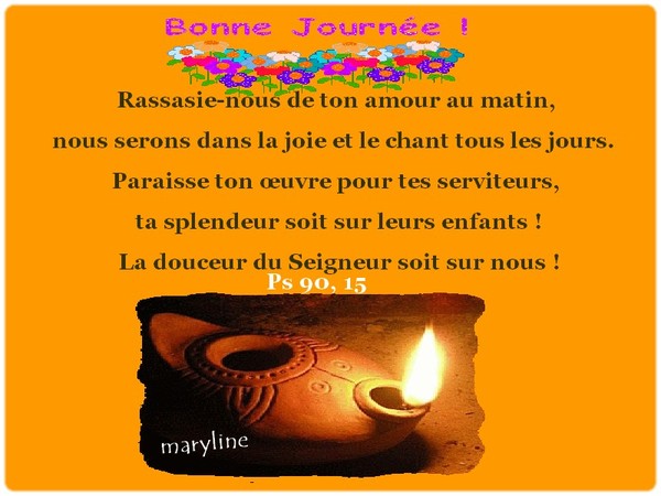 Rassasie nous au matin de TON AMOUR