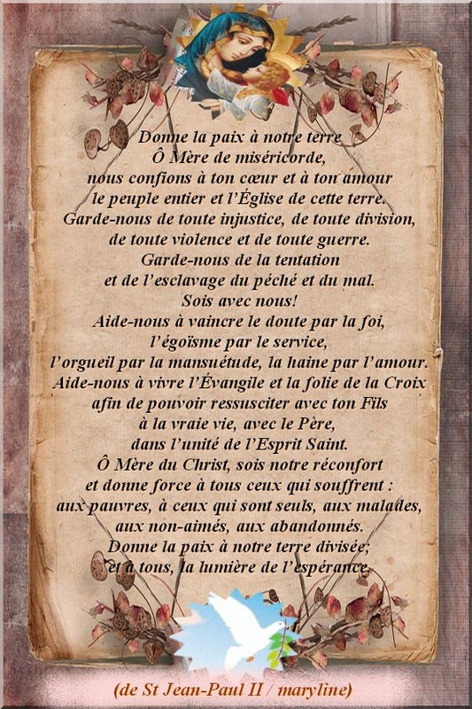 Douce et Sainte Vierge Marie priez pour nous avec Jésus le « tout Amour ». A37da6d1